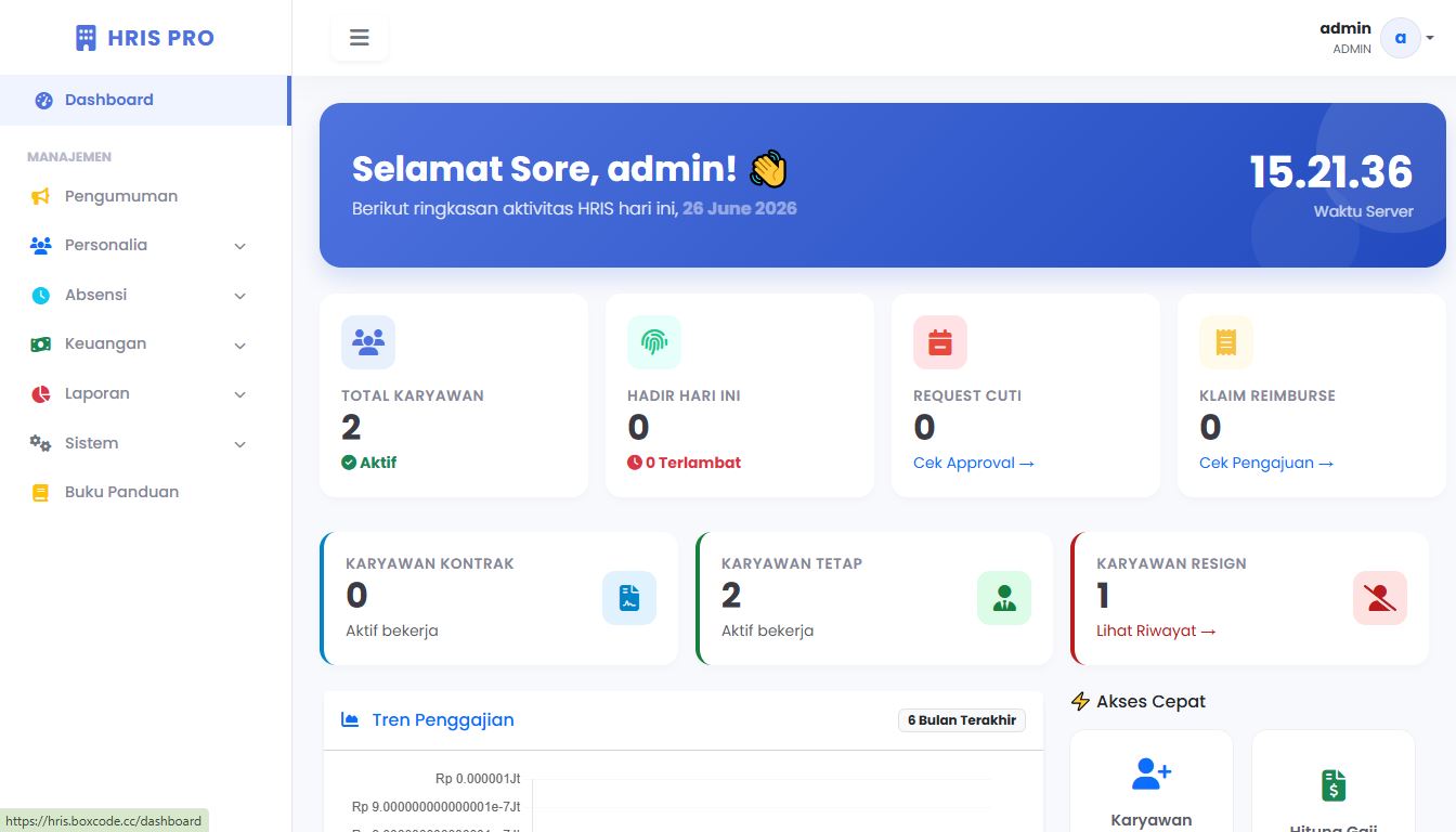 Aplikasi HRIS Payroll