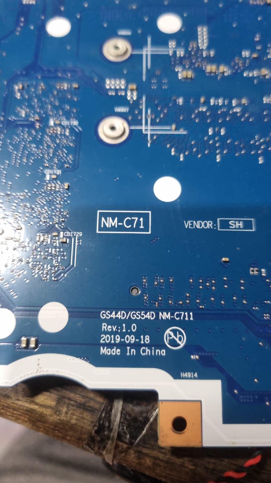 BIOS LENOVO GS44D GS45D NM-C711 REV 1.0 100%